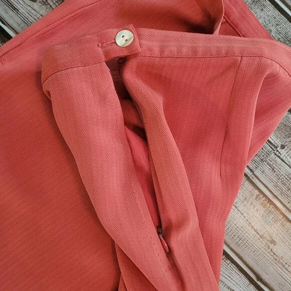 Tommy Bahama Coral 100% silk dress pants womens size 8
